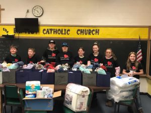St. John’s Youth Donate Kits to West CAP’s Homeless Intervention Program
