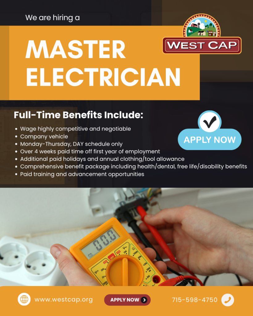 Now Hiring a Master Electrician