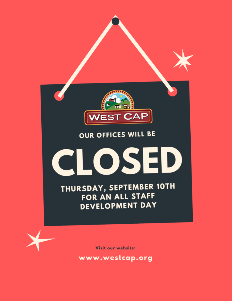 Our Offices will be CLOSED Thursday, September 10th for an all staff Development Day